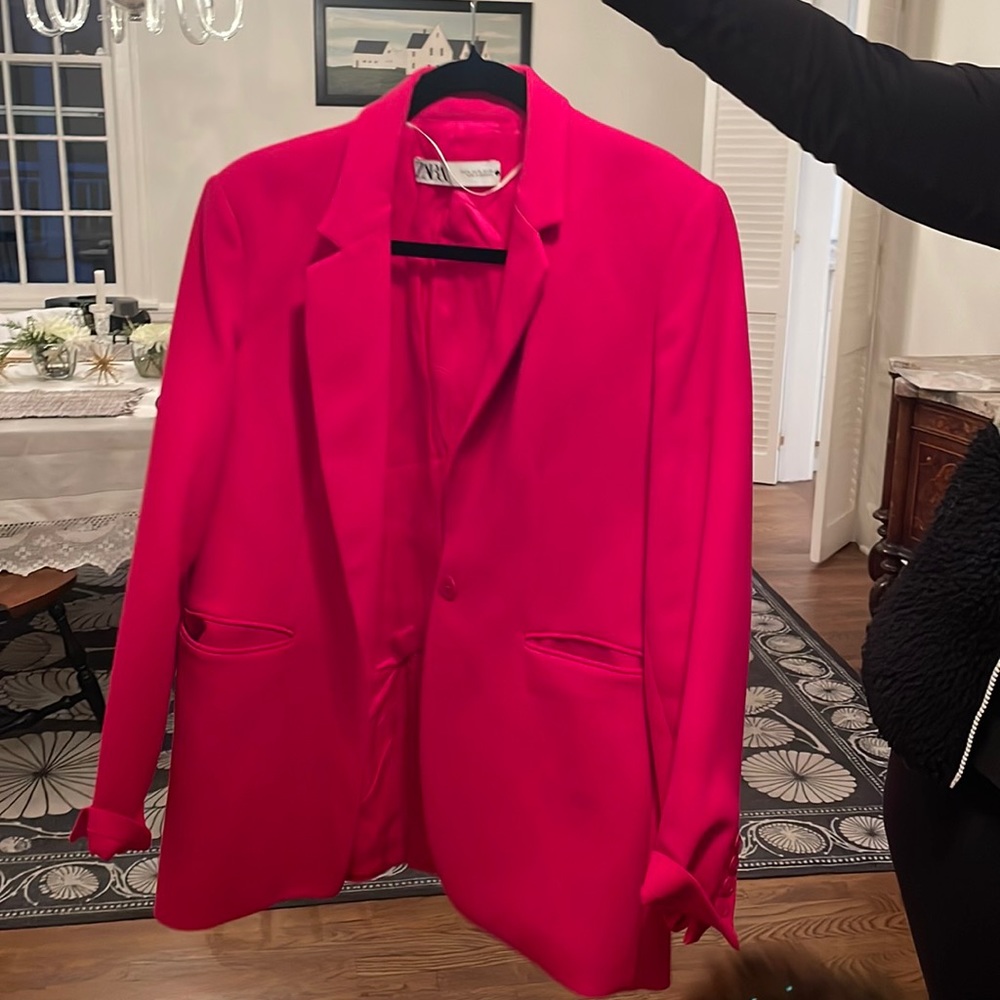 ZARA hot pink blazer, great quality NWOT never worn